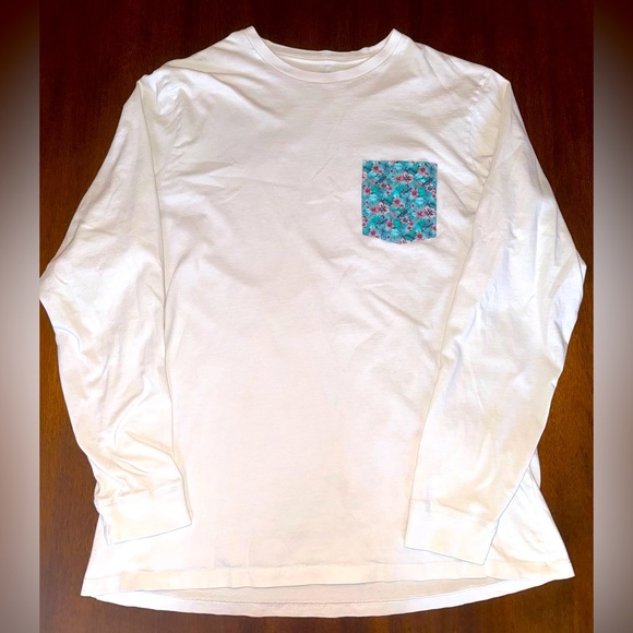 Vineyard Vines Other - Vineyard Vines White Long Sleeve T-Shirt Floral Size Large